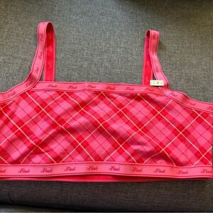 PINK Victoria's Secret Red Plaid Bra